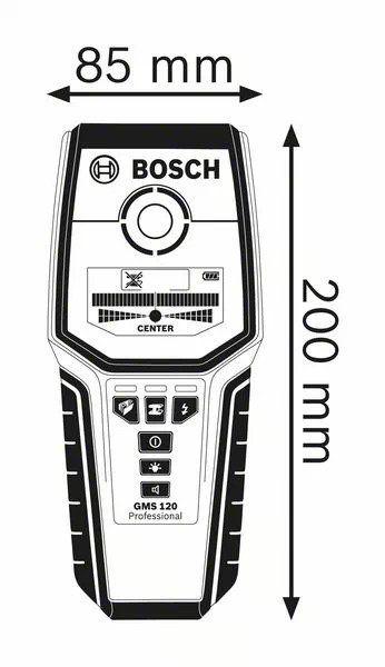 Detector de Metais Profissional GMS 120 - Bosch - Scanner de